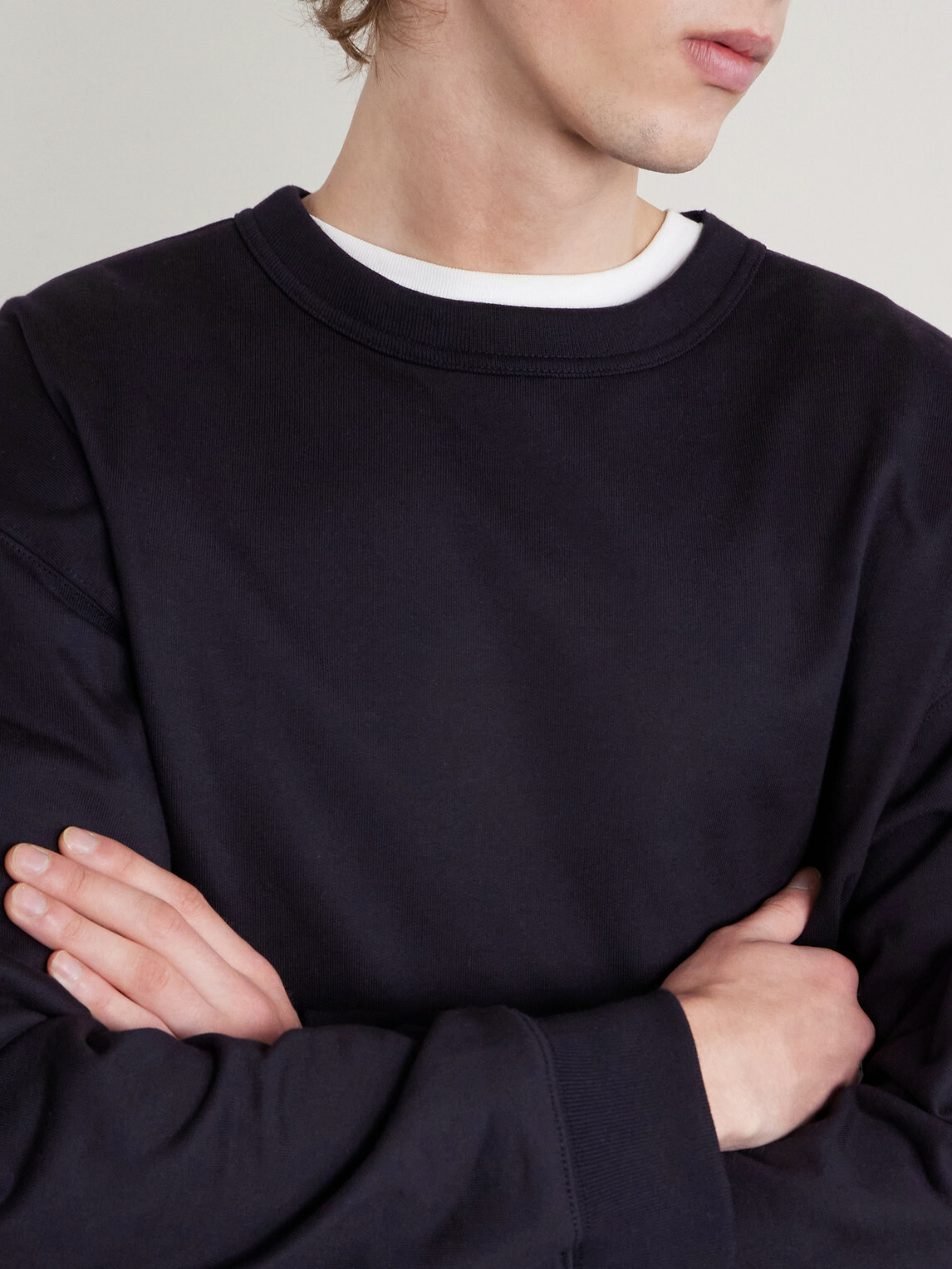 Dries Van Noten - Cotton-Jersey Sweatshirt - Blue