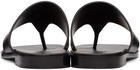 Loewe Black Anagram Flip Flops