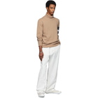 Maison Margiela Beige Stripes Turtleneck