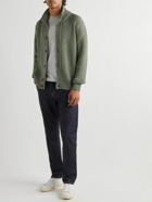 TOM FORD - Ribbed Wool and Silk-Blend Cardigan - Green