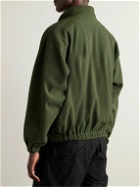 WTAPS - Logo-Embroidered Fleece Half-Zip Sweatshirt - Green