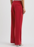 Casablanca Sports Straight-leg Wool-blend Trousers Red