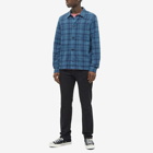 Paul Smith Men's Flannel Check Overshirt in Blue