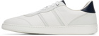 Ferragamo White Low Top Signature Sneakers