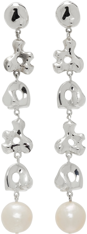 Photo: AGMES Silver Simone Bodmer Turner Edition Pearl Long Diane Earrings