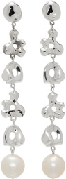 AGMES Silver Simone Bodmer Turner Edition Pearl Long Diane Earrings