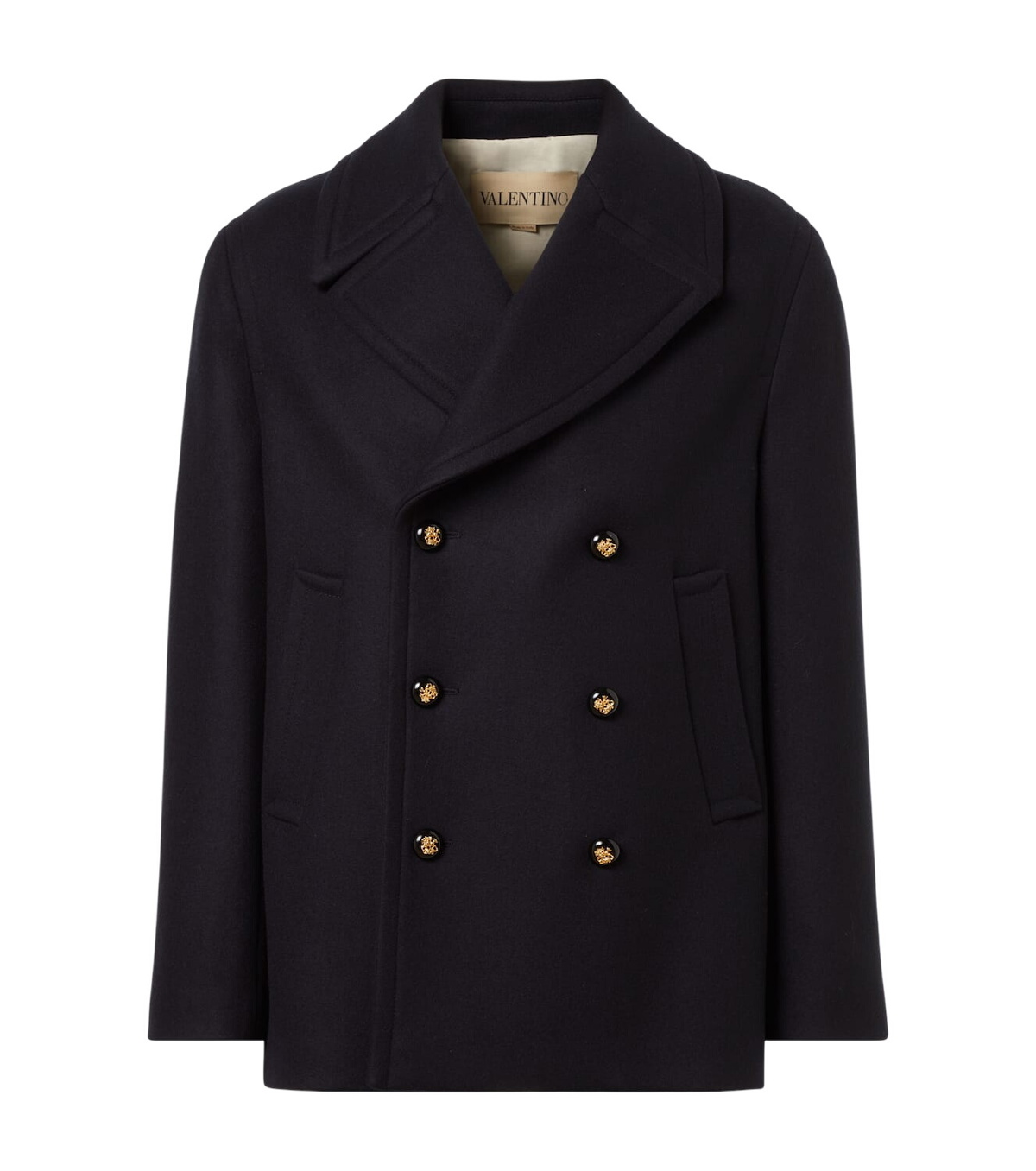 Valentino - Logo-Embroidered Double-Breasted Wool-Blend Bouclé