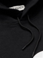 Our Legacy - Logo-Print Cotton-Jersey Hoodie - Black