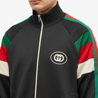 Gucci Men's Oval Logo Track Jacket in Black