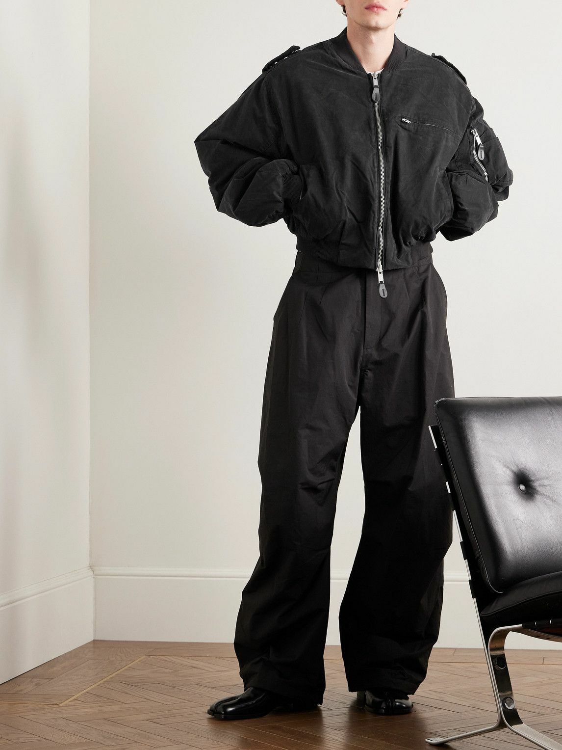 ジャケット・アウター entire studios bomber jacket black Entire Studios Black W2 Bomber Jacket Entire Studios