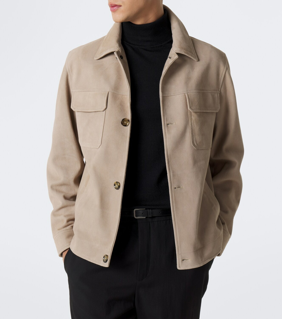 Lardini Suede blouson jacket
