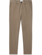 Mr P. - Adam Straight-Leg Cotton-Blend Twill Chinos - Brown