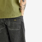 Stan Ray Men's Wide 5 Denim Shorts in Washed Black