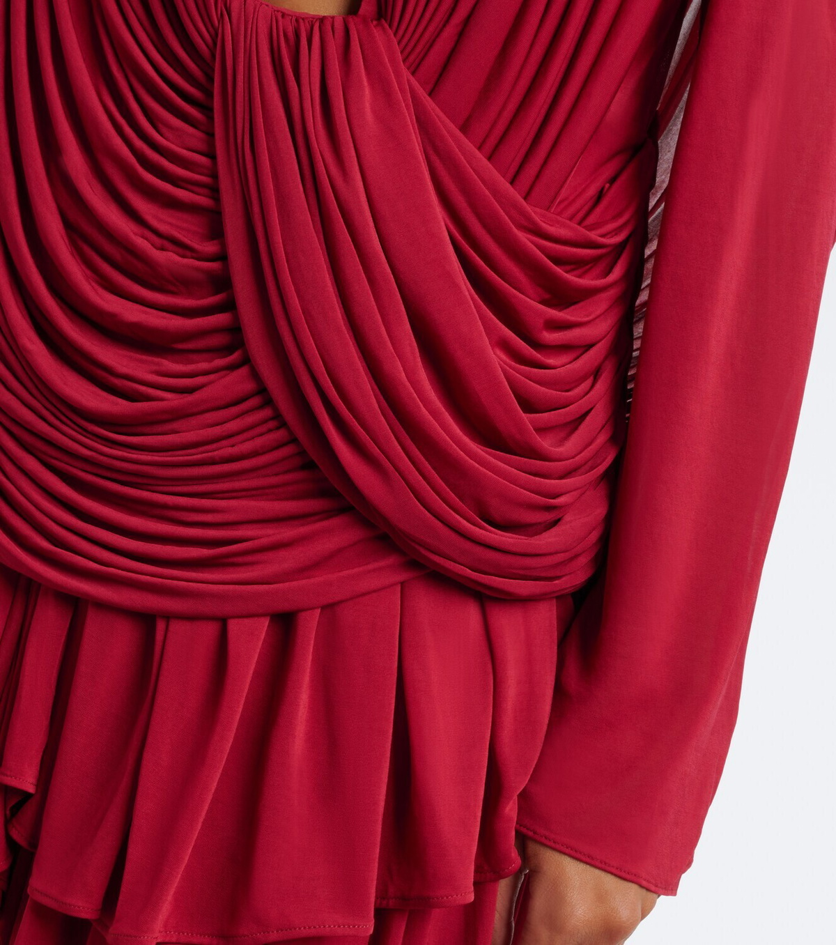 Christopher Esber Ripple draped jersey top