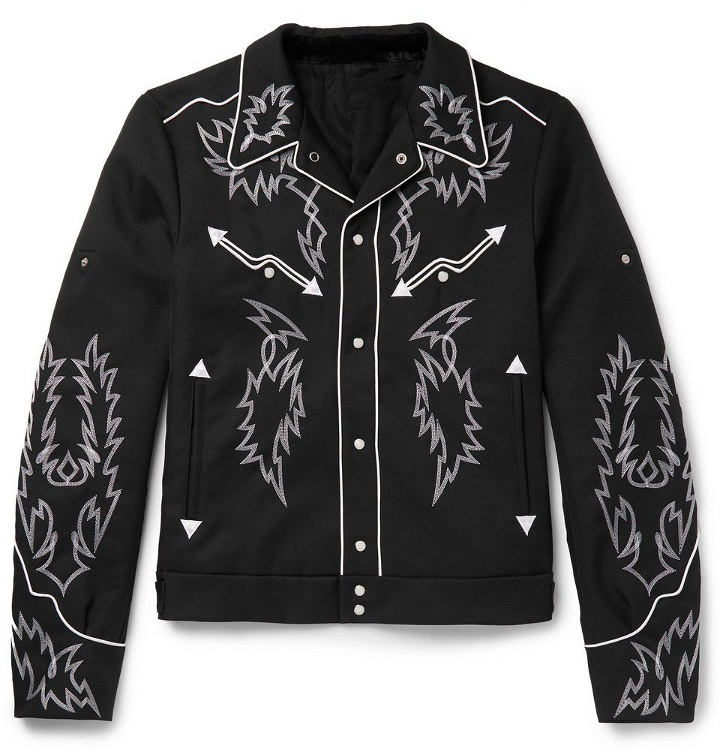 Photo: TAKAHIROMIYASHITA TheSoloist. - Embroidered Twill Western Blouson Jacket - Men - Black