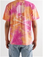 MASTERMIND WORLD - Tie-Dyed Printed Cotton-Jersey T-Shirt - Orange