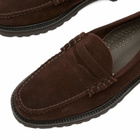 Bass Weejuns Men's Larson 90s Loafer in Chocolate Suede