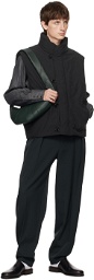 LEMAIRE Black Water-Repellent Puffer Vest