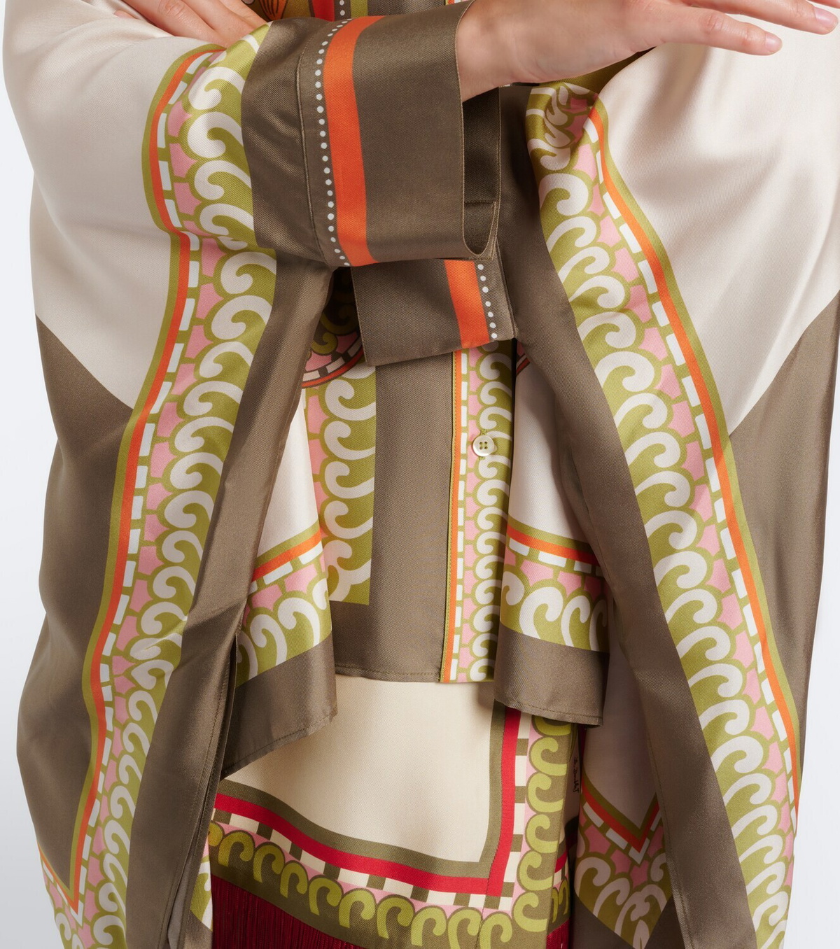 La DoubleJ Foulard printed silk twill shirt