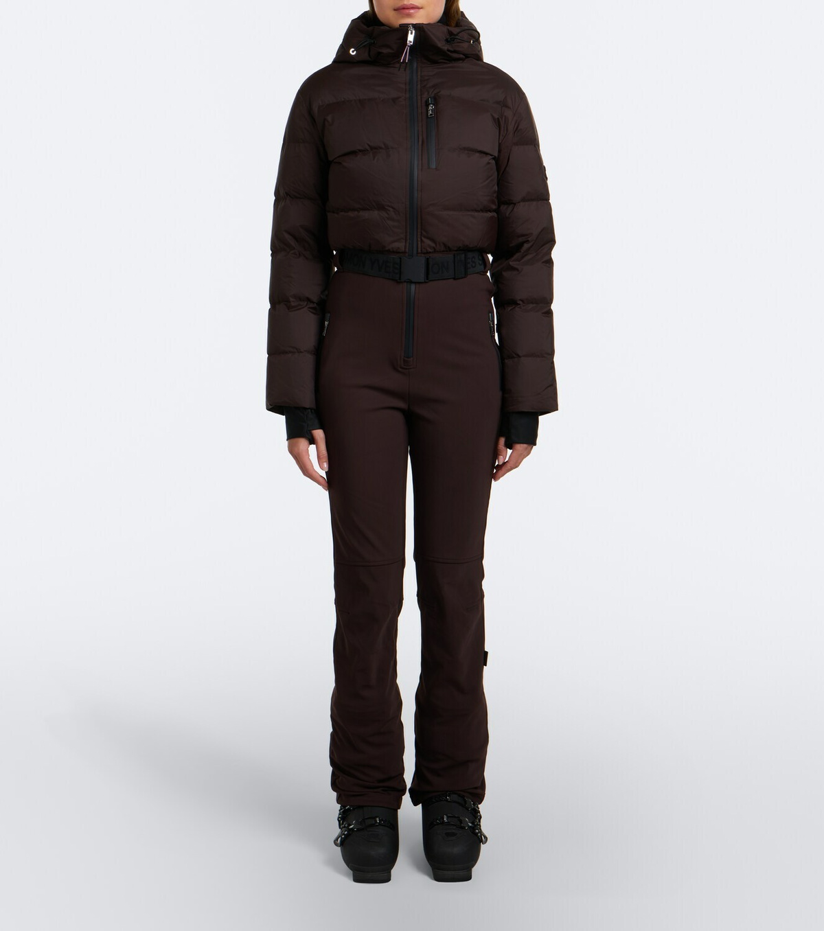Yves Salomon Hooded down ski suit