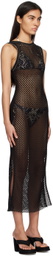 lesugiatelier Black Low Back Maxi Dress