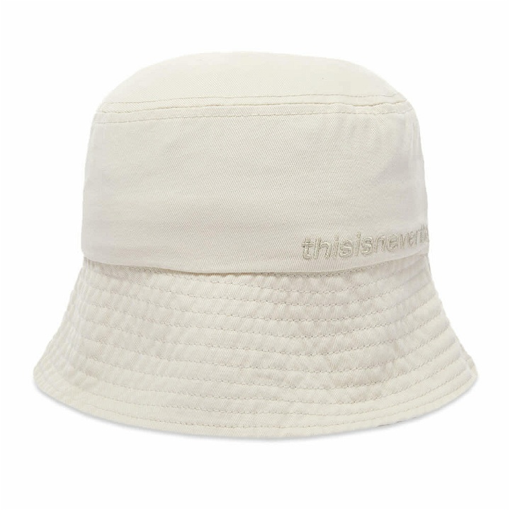 Photo: thisisneverthat Men's Logo Bucket Hat in Bone