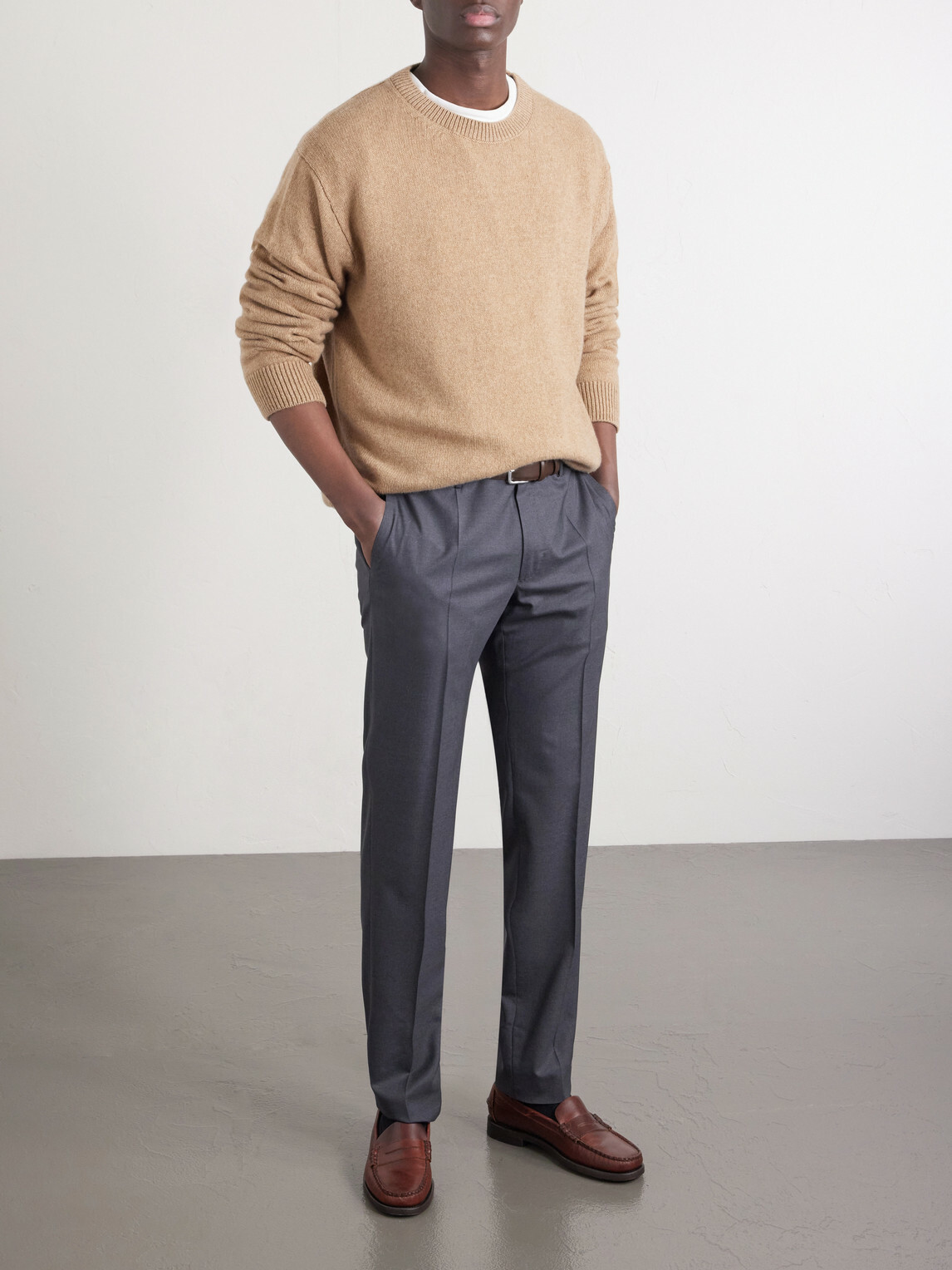 Slowear - Slim-Leg Wool Trousers - Gray