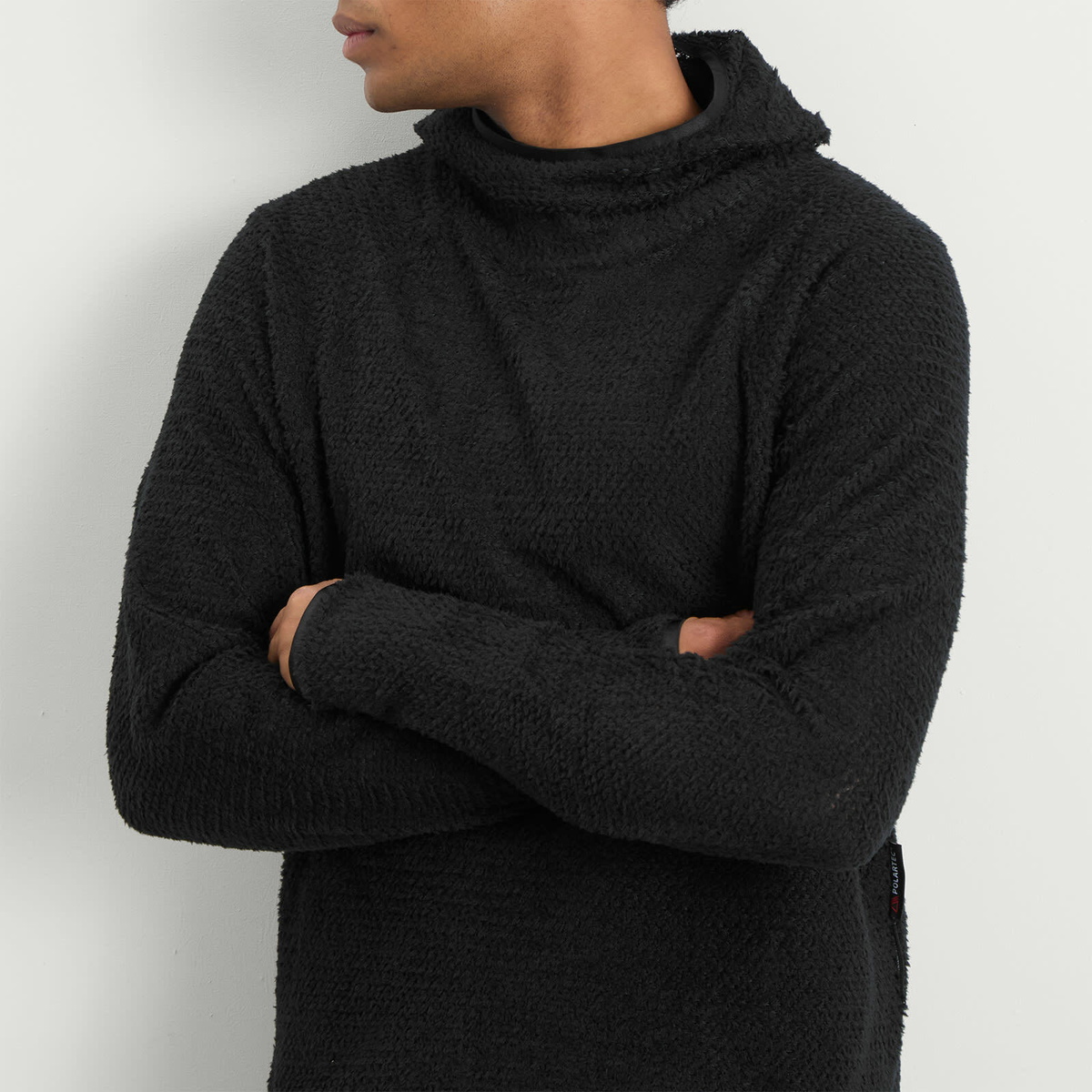 Purple Mountain Observatory Men's Polartec Alpha Balaclava Hoodie in Black