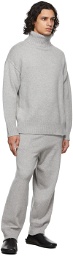 extreme cashmere Grey N°20 Oversize Xtra Turtleneck