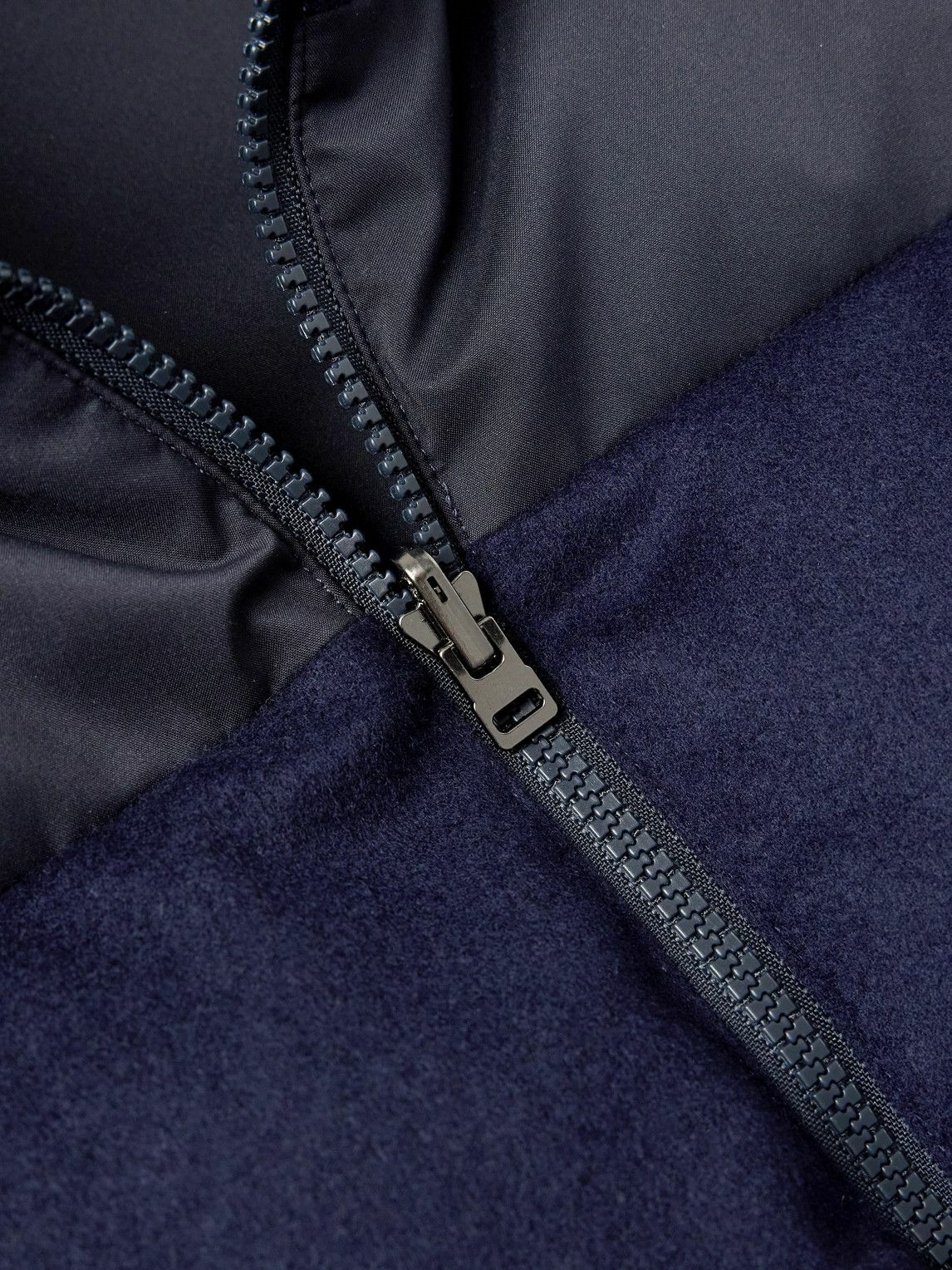 SEASE - Reversible Quilted Shell and Brushed Cashmere Down Gilet - Blue