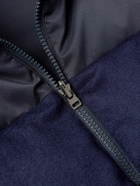 SEASE - Reversible Quilted Shell and Brushed Cashmere Down Gilet - Blue