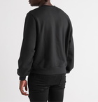 AMIRI - Printed Loopback Cotton-Jersey Sweatshirt - Black