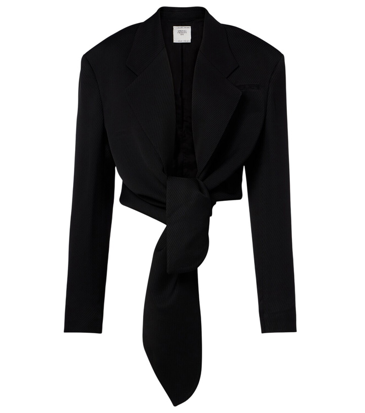Photo: Calvin Klein Collection Petunia striped cropped jacket