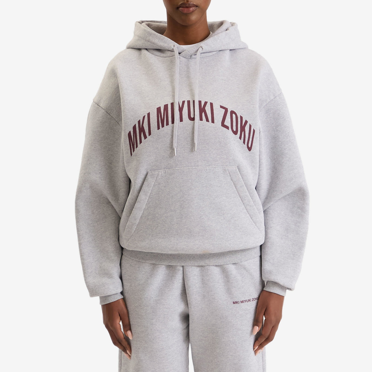 MKI Women's Arch Hoodie Presented by END. in Grey/Burgundy