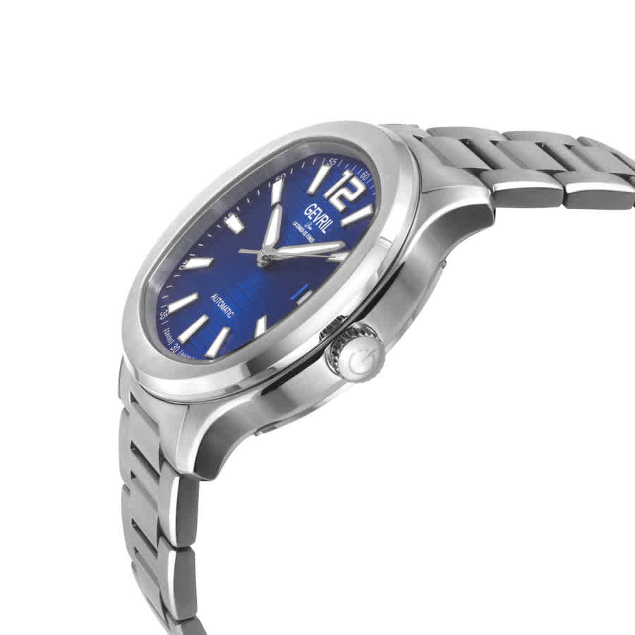 Gevril Stuyvesant Automatic Blue Dial Mens Watch 49802B