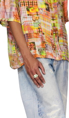 Collina Strada Khaki Puffy Bunny Ring