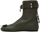 JW Anderson Green Padlock Boots