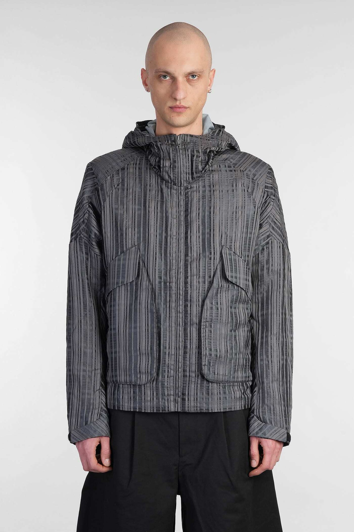 J.L-A.L Eon Jacket Casual Jacket In Grey Cotton