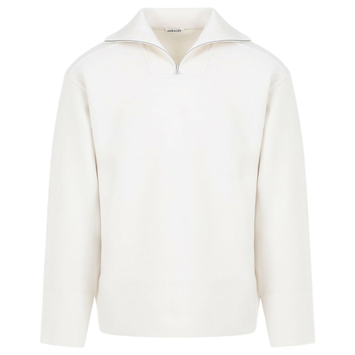 AURALEE Brown Merino Wool Boa Knit Half Zip Sweater Auralee AURALEE Brown Merino Wool Boa Knit Half Zip Sweater Auralee