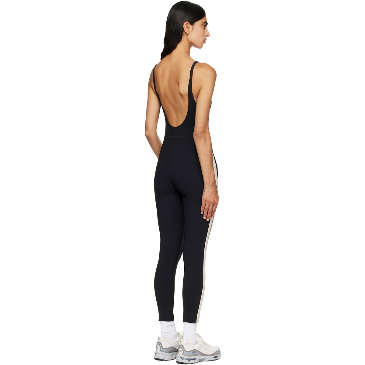 Palm Angels Black Logo Active Track Jumpsuit