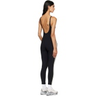 Palm Angels Black Logo Active Track Jumpsuit