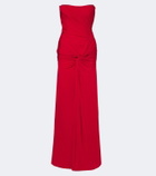 Alex Perry Gathered ruched jersey gown