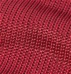 Boglioli - 6cm Knitted Silk Tie - Claret