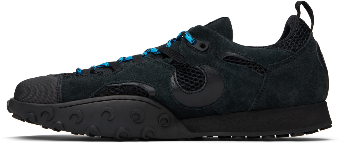 Marine Serre Black Suede Leather MS Rise Tyko Sneakers