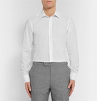 Kingsman - Turnbull & Asser White Linen and Cotton-Blend Shirt - White