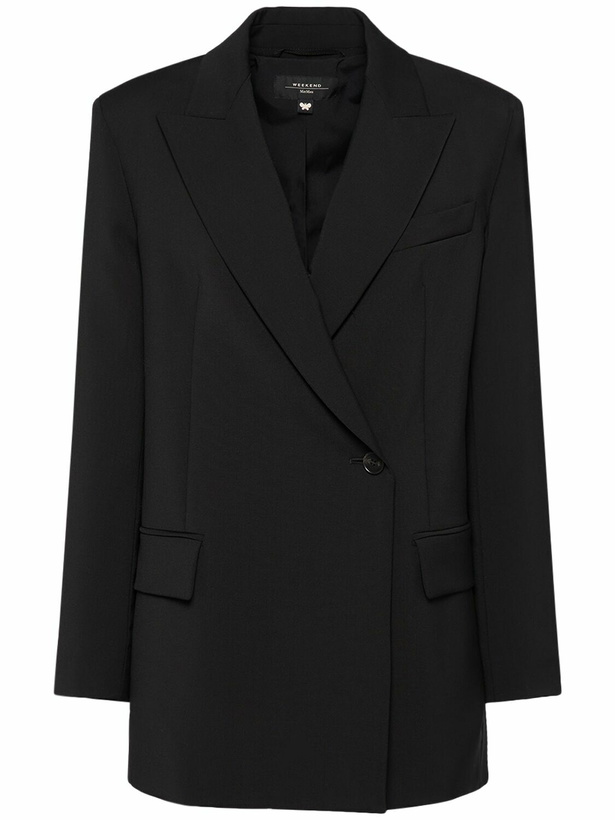 Photo: WEEKEND MAX MARA Umbro Stretch Wool Side Closure Jacket