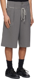 Song for the Mute Gray Double Pleated Shorts