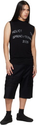 HELIOT EMIL Black Overo Tank Top