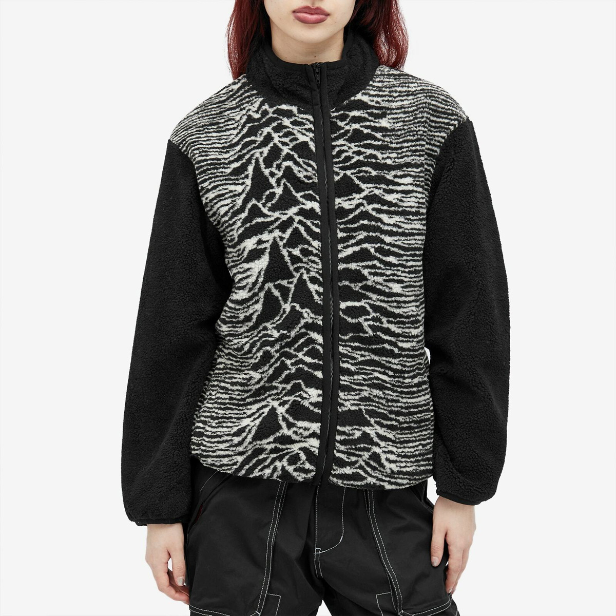 Pleasures Women's Disorder Fuzzy Jacket in Black