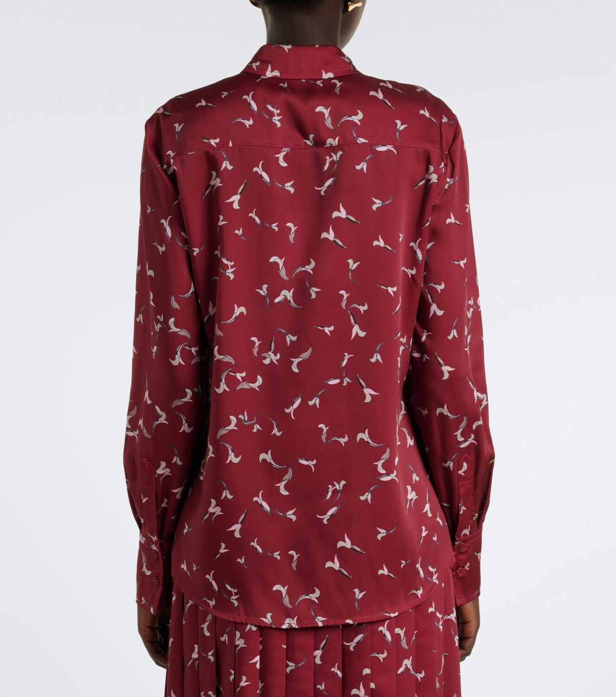 Altuzarra Chika printed satin shirt